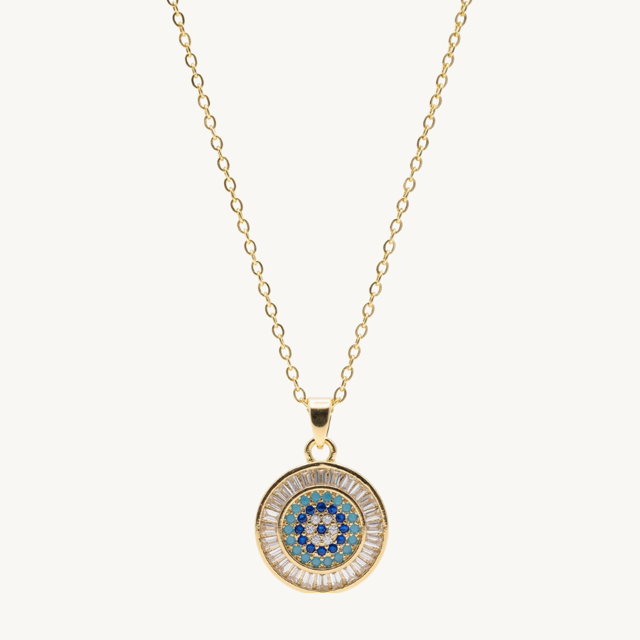 Evil Eye Pendant Necklace For Women – Protective Eye Design With Elegant Minimal Finish | Premium Spiritual & Fas : 9188945722