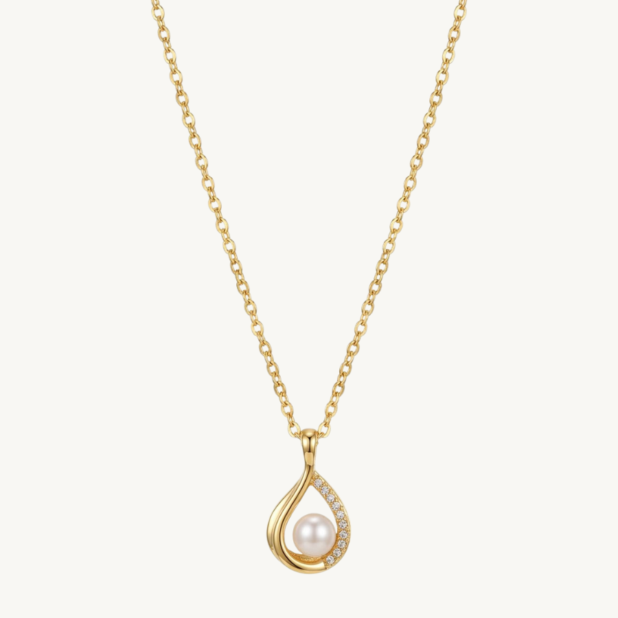Raindrop Pendant Necklace For Women – Elegant Teardrop Design With Minimal Modern Finish | Premium Graceful Jewel : 6784510243