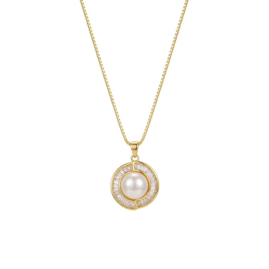 Modern Muse Necklace For Women | Contemporary Minimal Pendant Jewellery : 653704609