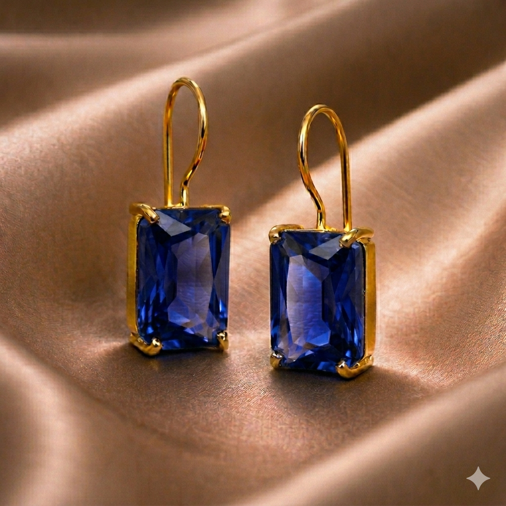 Ab Earrings Brass Hook Glass Crystal : SA-56(VB)