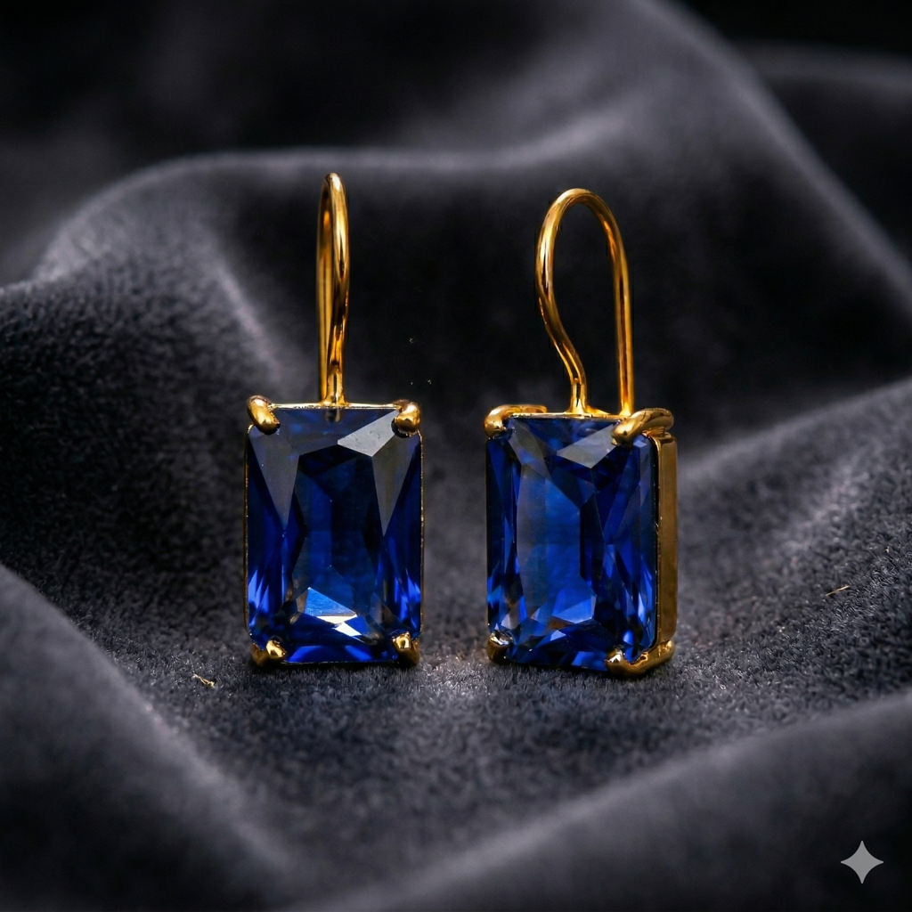 Ab Earrings Brass Hook Glass Crystal : SA-56(VB)