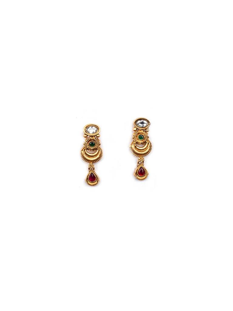 Luxurious Gold Plated Rajwadi Necklace Set : SAJP03