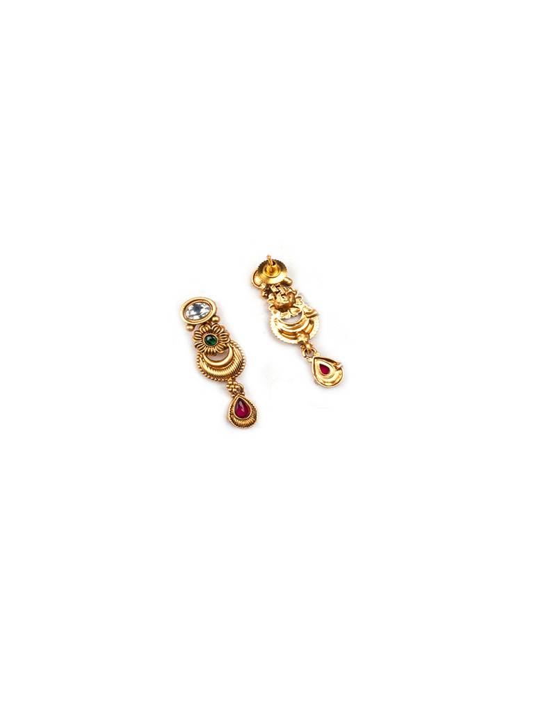 Luxurious Gold Plated Rajwadi Necklace Set : SAJP03