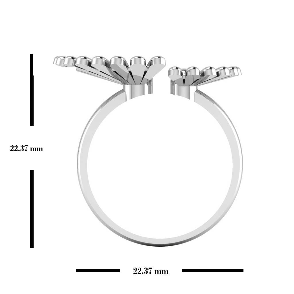 Butterfly Flora Ruby Ring