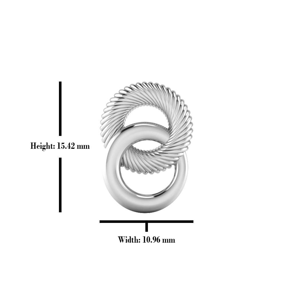 Iski Uski 925 Sterling Silver Pretty Silver Stud Earrings