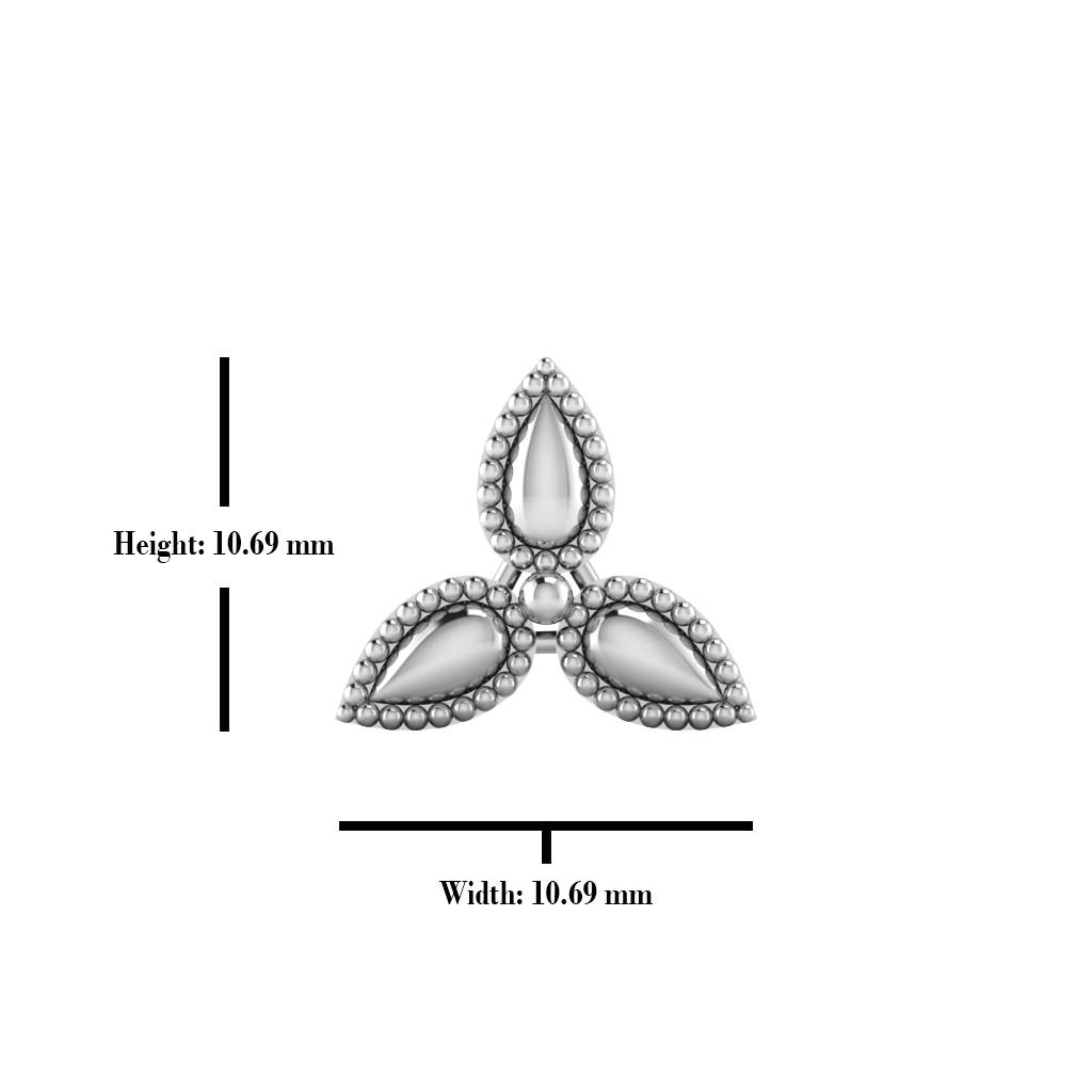 Iski Uski 925 Sterling Silver Leaf Silver Stud Earrings