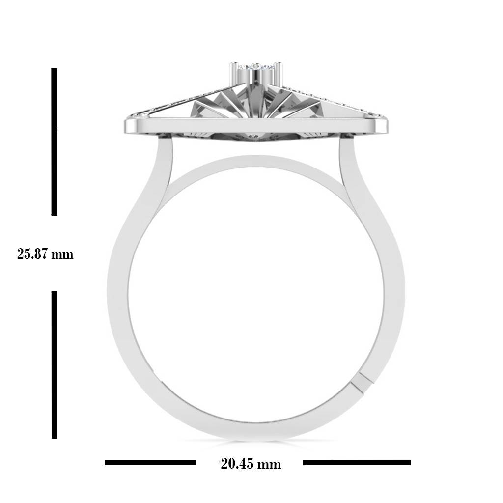 Larine Designer Silver Ring