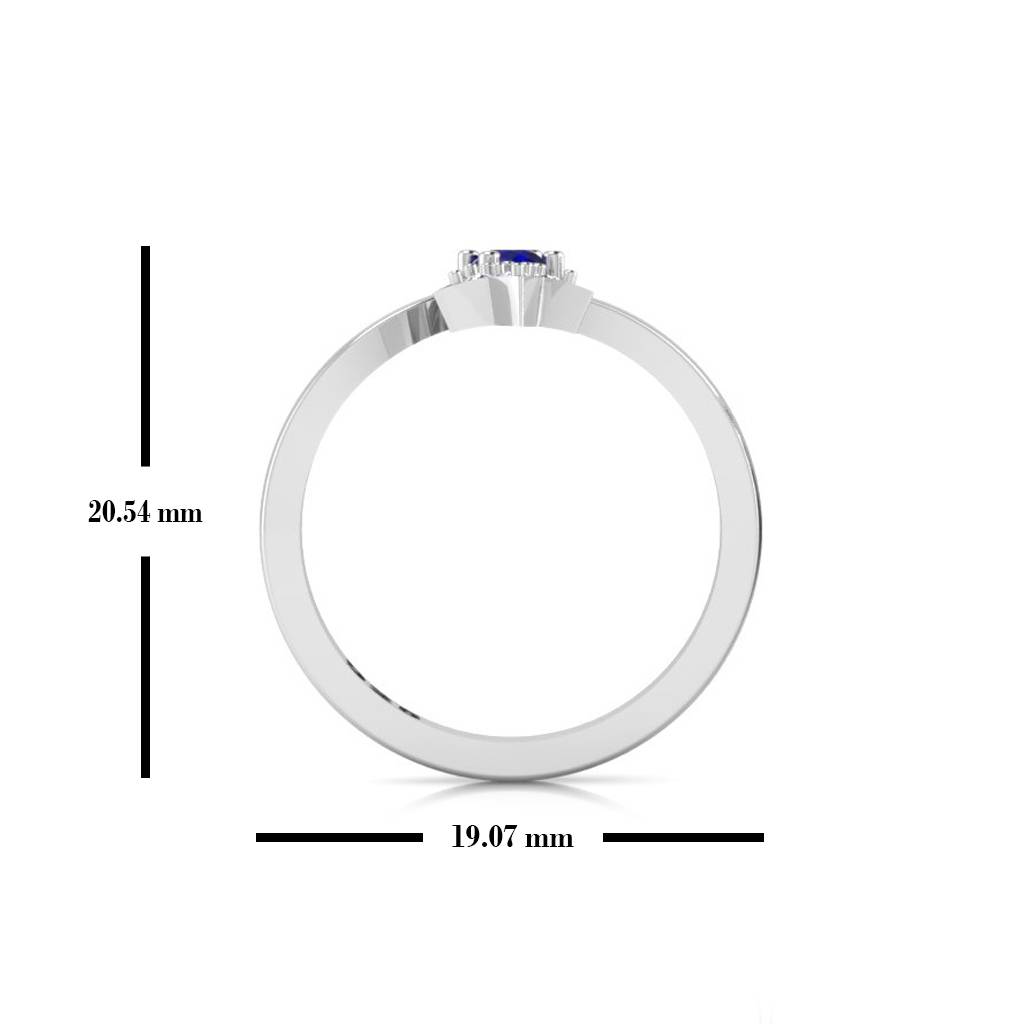 Iski Uski 925 Sterling Silver Star Blue Cz Toe Rings