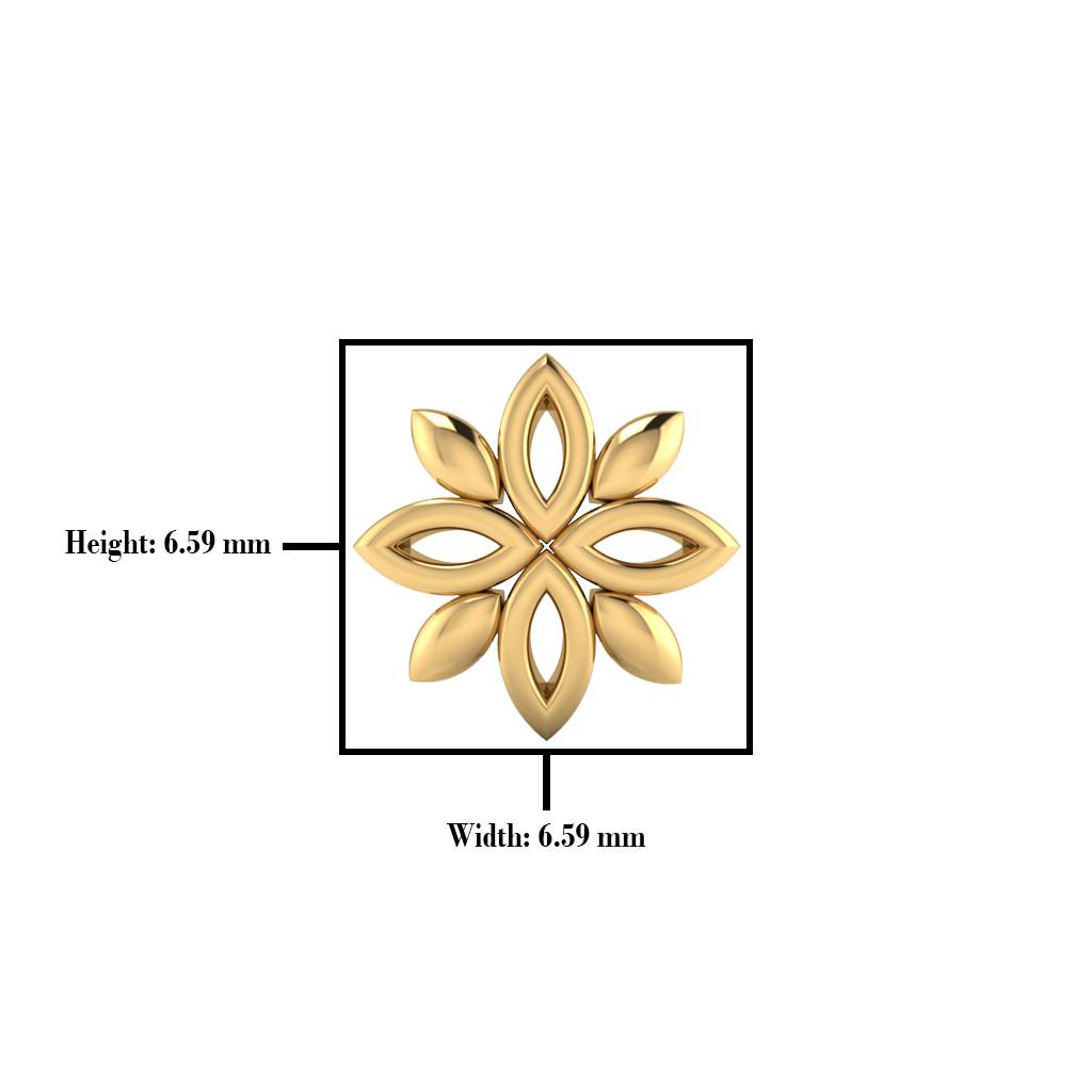 The Isabella Gold Nose Screw : NS-0694YG