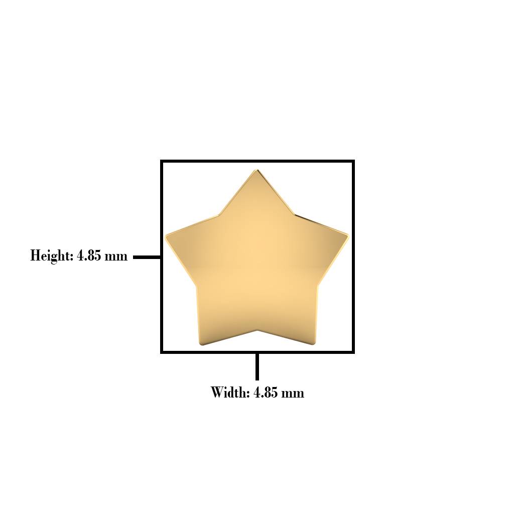 The Lalita Gold Nose Pin : NS-0182YG