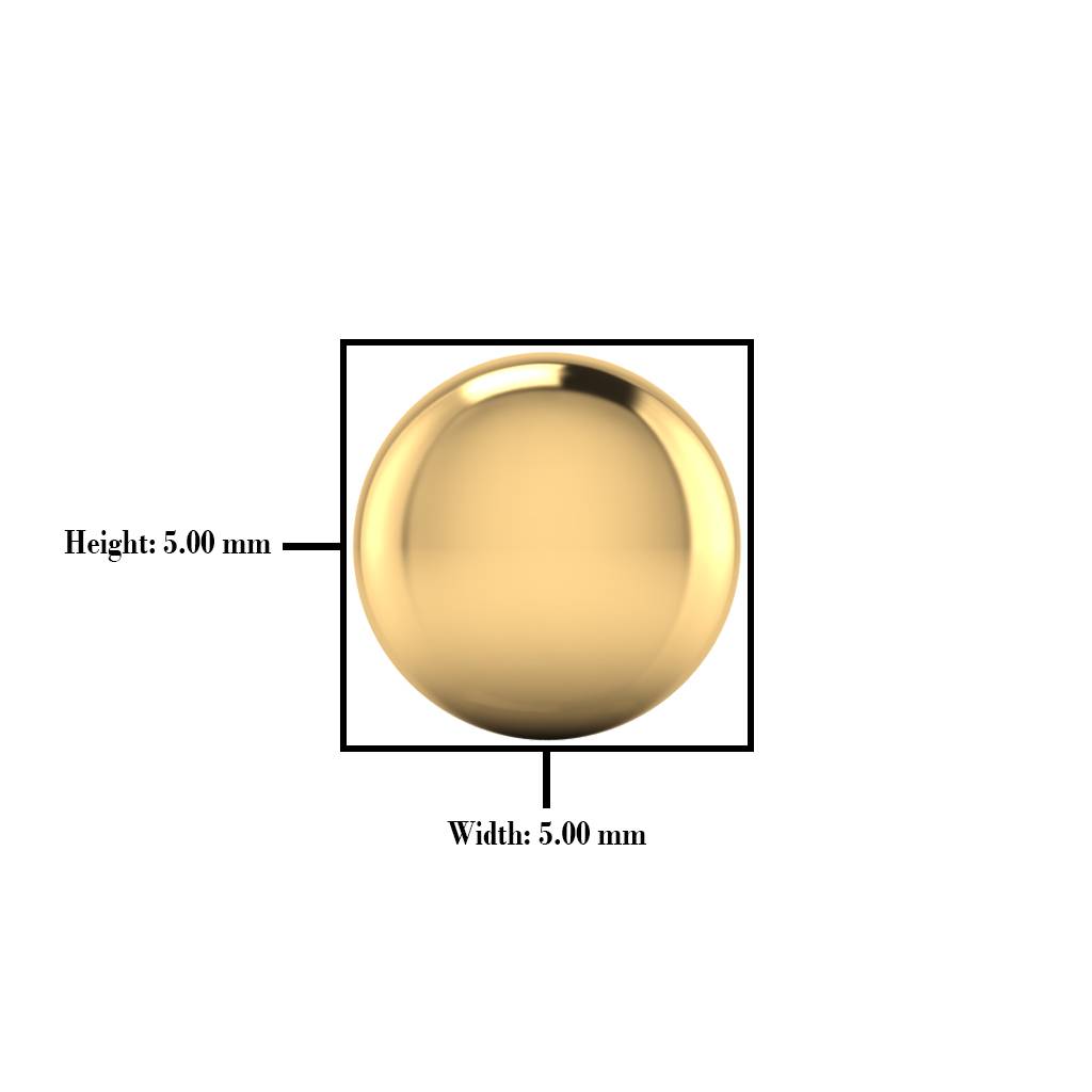 The Andal Gold Nose Pin : NS-0300YG