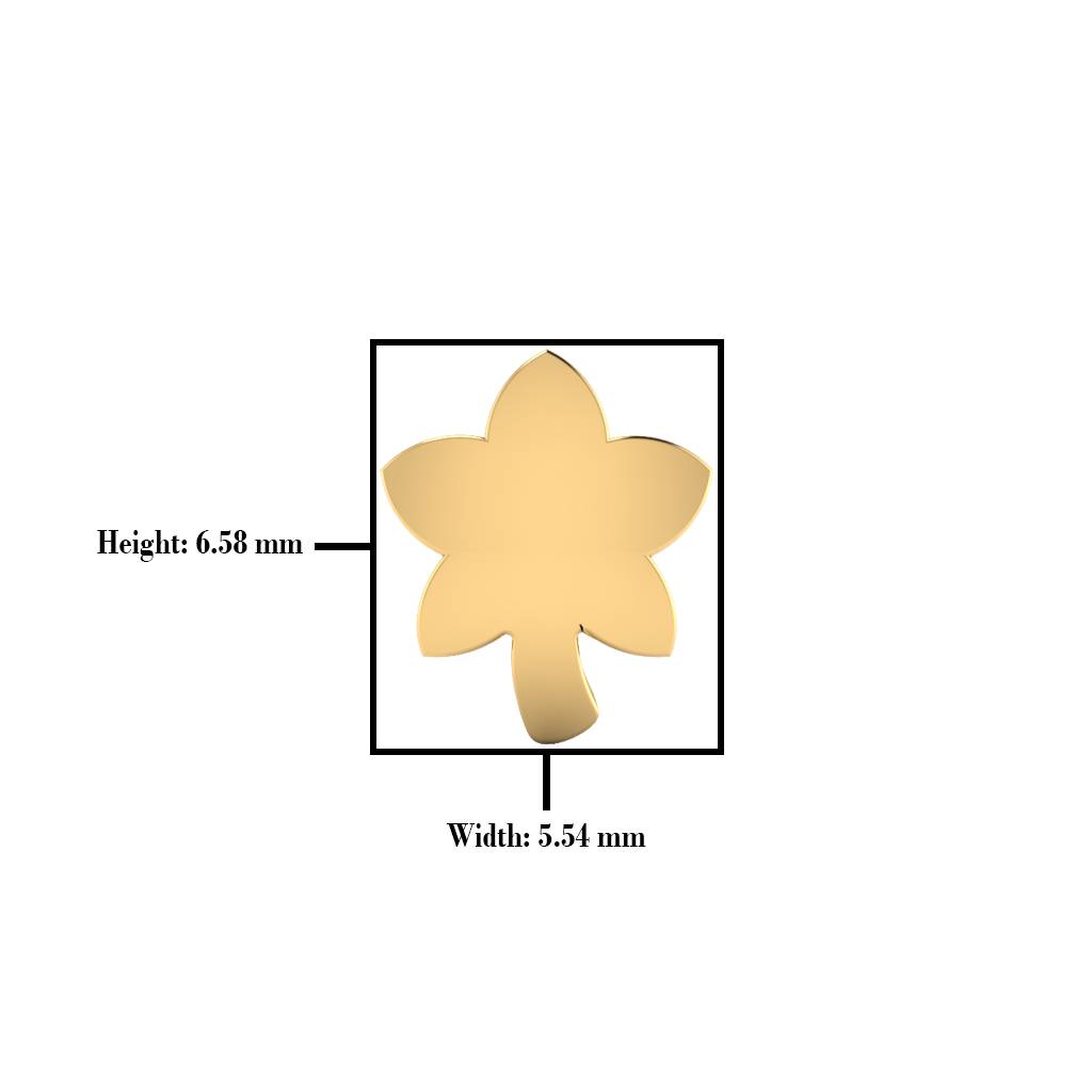 The Grace Gold Nose Screw : NS-0695YG