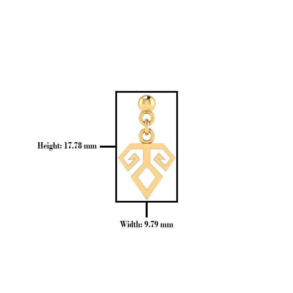 The Jacob Gold Nose Screw : NS-0686YG