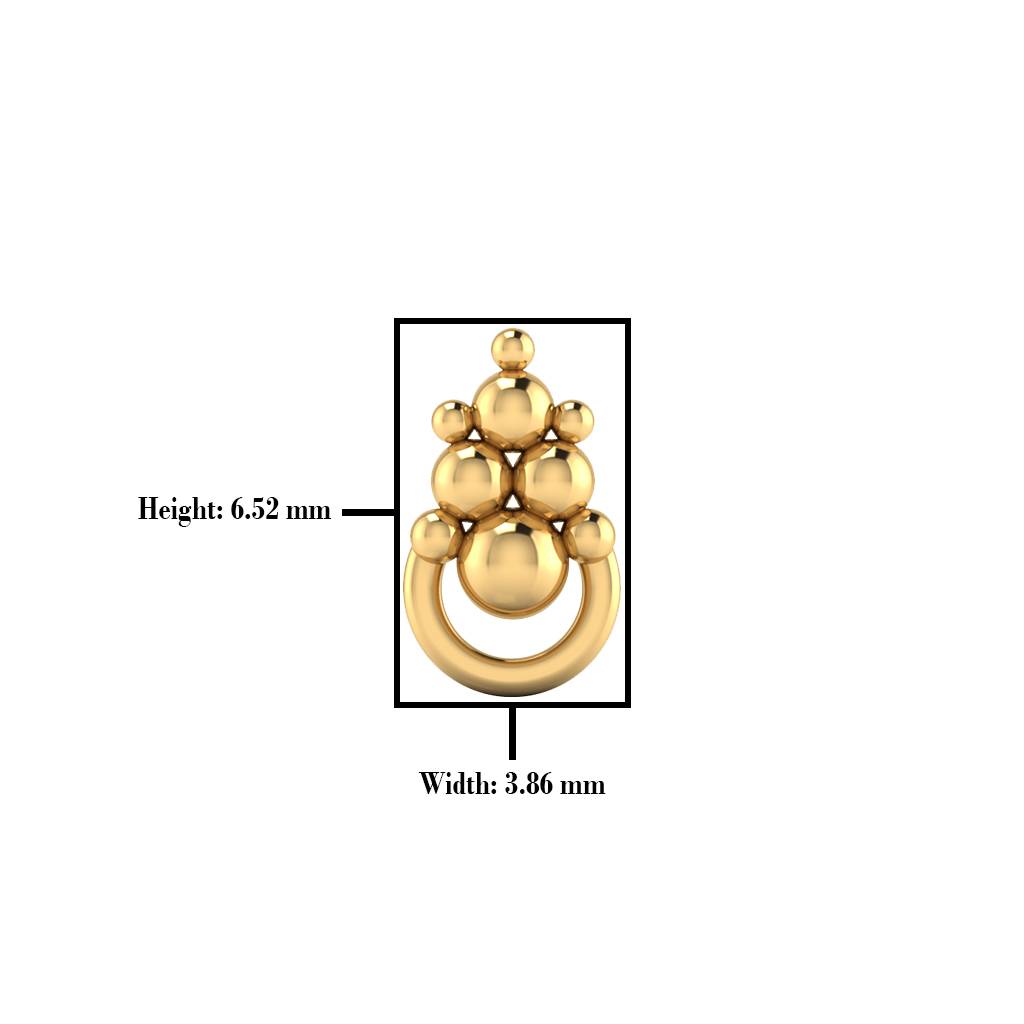 The Sophia Gold Nose Screw : NS-0693YG