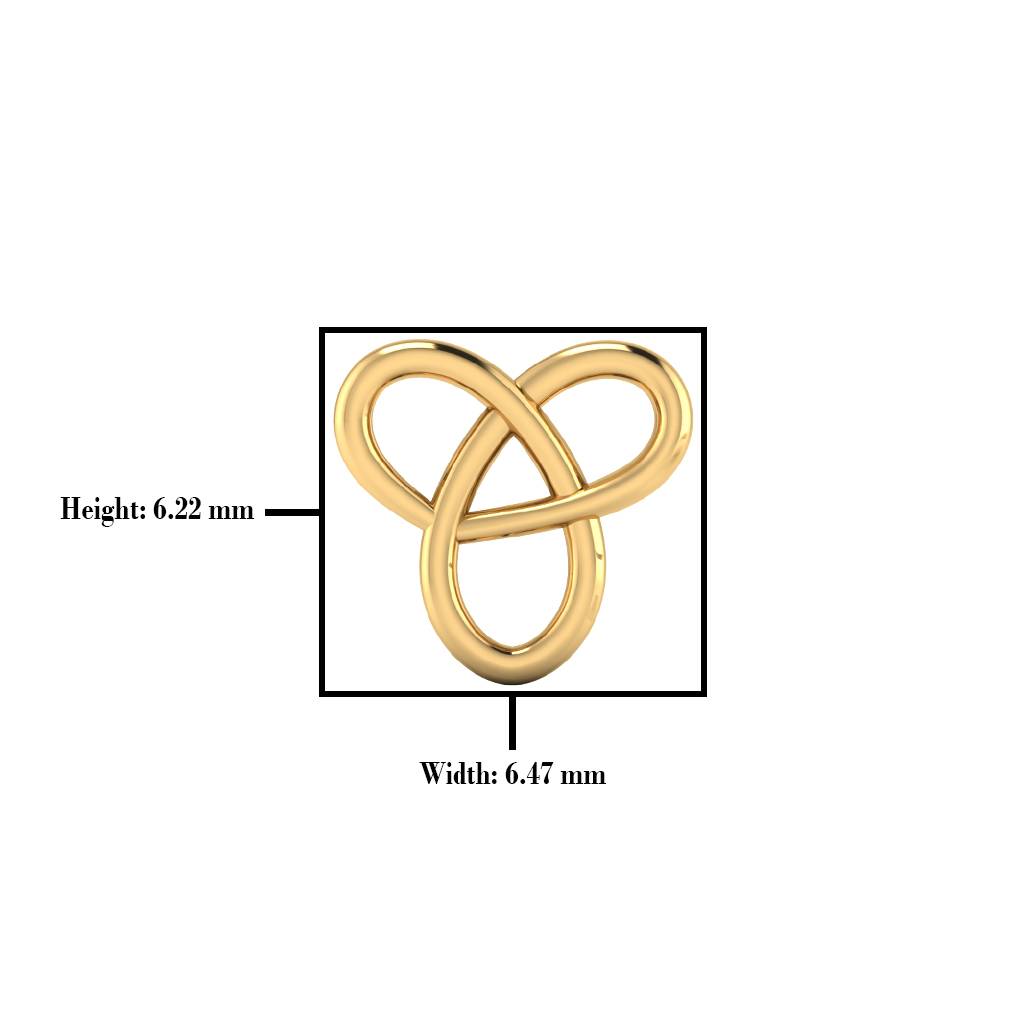 The Tulasi Gold Nose Pin : NS-0198YG