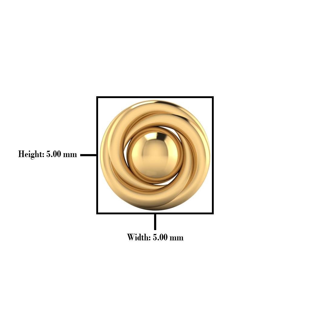 The Harper Gold Nose Pin : NS-0558YG
