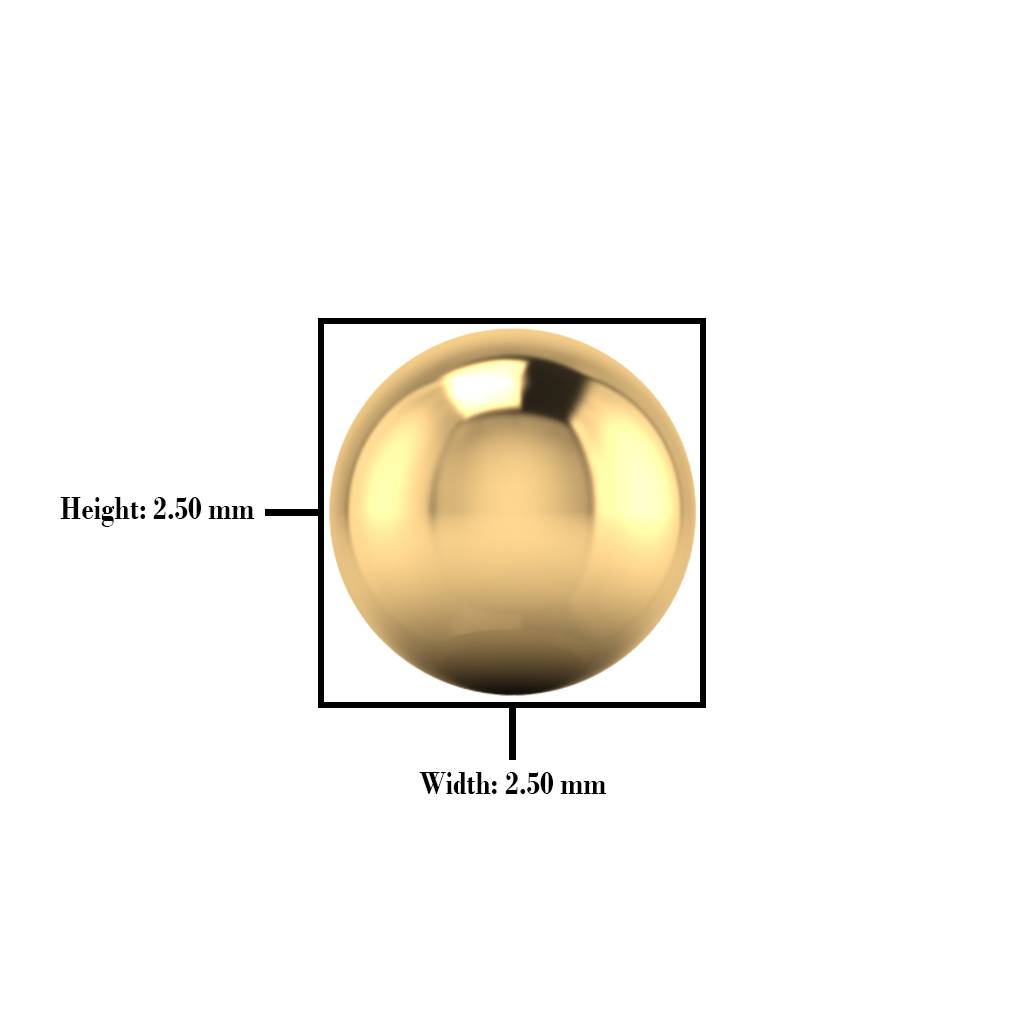 The Maisha Gold Nose Screw : NS-0611YG