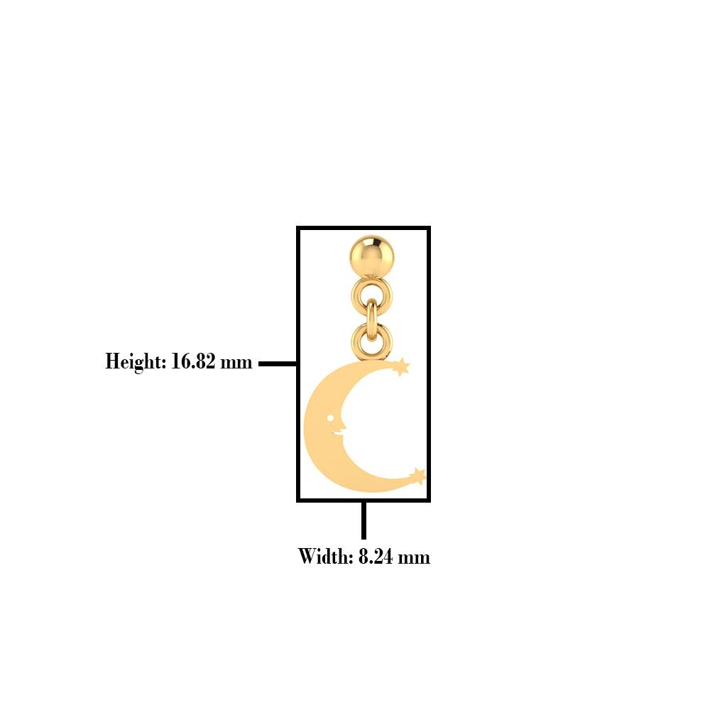 The Kitten Gold Nose Screw : NS-0674YG