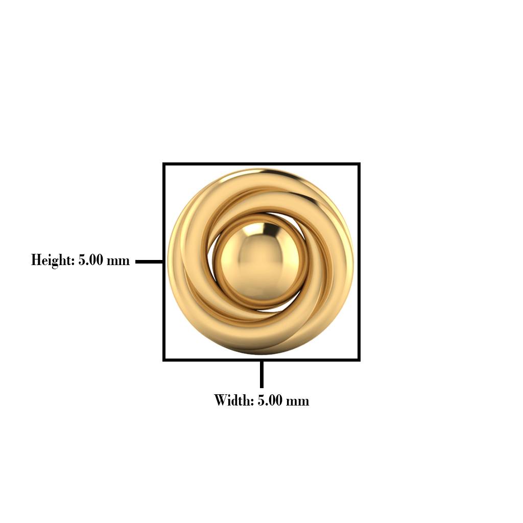 The Ethan Gold Nose Screw : NS-0688YG