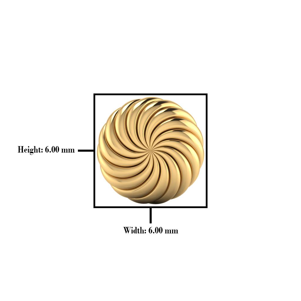 The Juniper Gold Nose Pin : NS-0559YG