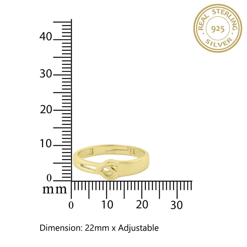 Golden Endless Love Men'S Ring : ZLCPLR-1004-MY