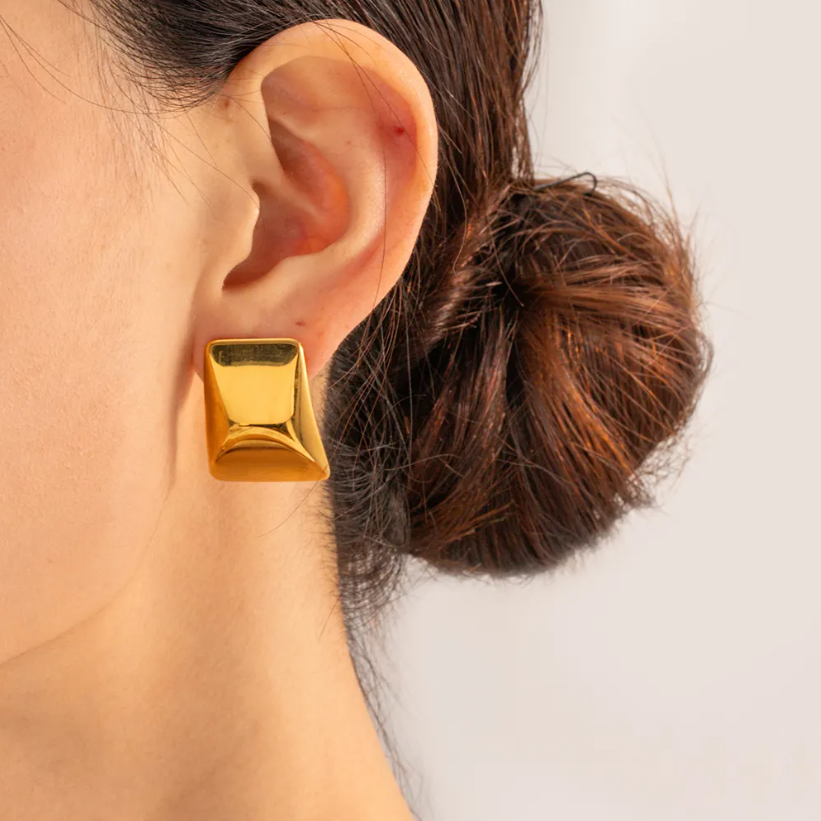 Daily Wear Pyramid Statement Earring : JDEW2305018