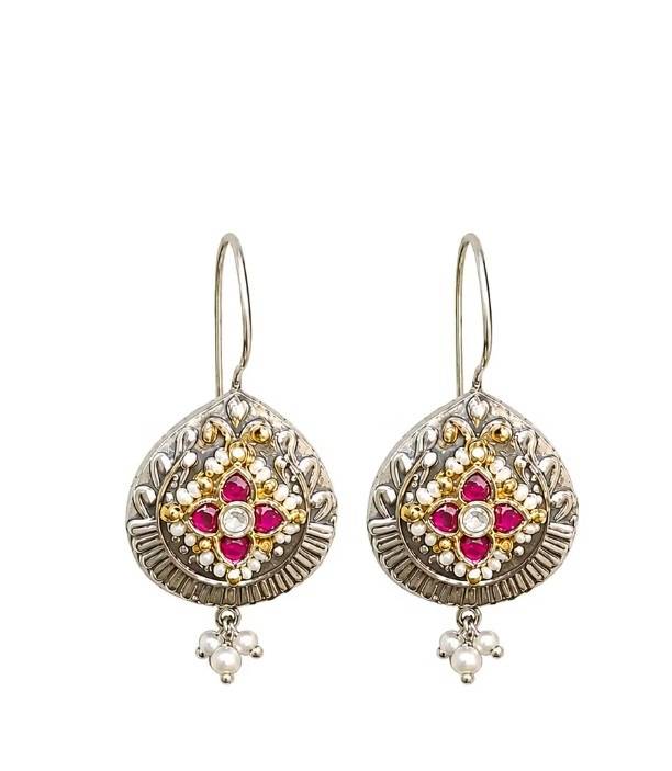 Raas Rang Pachi Hook Earrings : PAS020