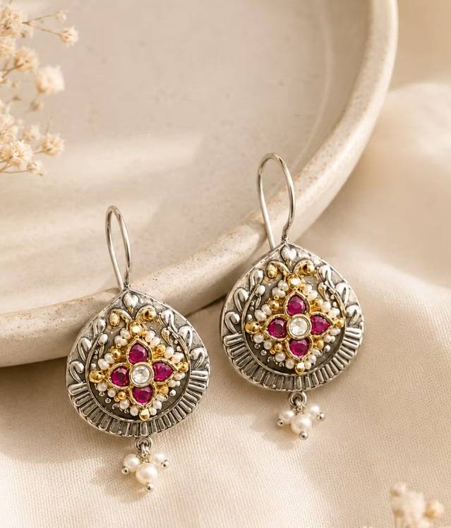 Raas Rang Pachi Hook Earrings : PAS020