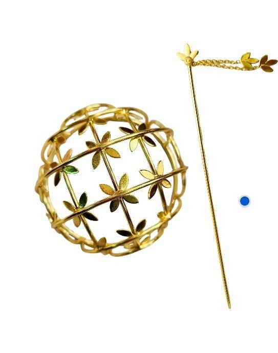 Viana Jewels Bahara Hair Bun Cage Accessory : HB-14-Bahara-Hair-Bun
