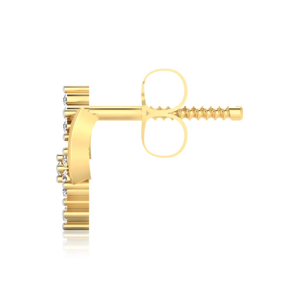 Iski Uski 925 Sterling Silver Designer Stud Earrings