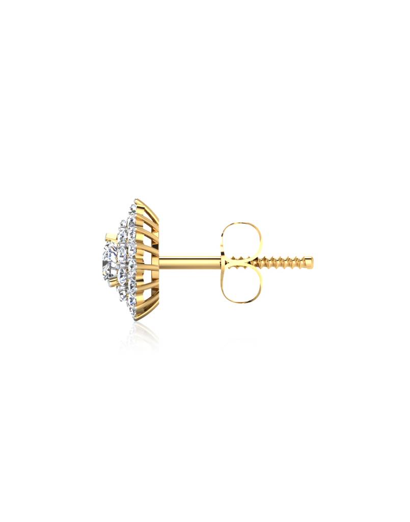 Iski Uski 925 Sterling Silver Empathy Solitaire Stud Earrings