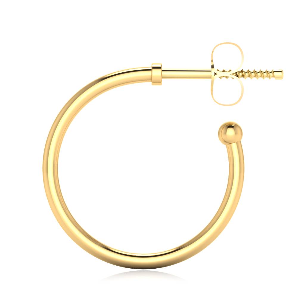 Iski Uski 925 Sterling Silver Damyanti Hoop Earrings