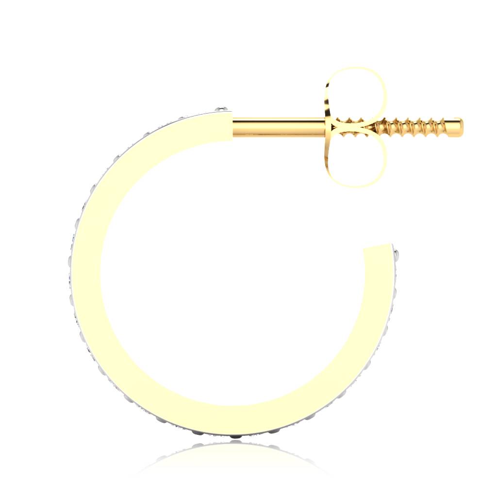 Iski Uski 925 Sterling Silver Darika Hoop Earrings