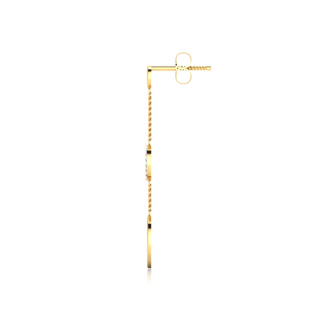 Iski Uski 925 Sterling Silver Ekiya Dangler Earrings