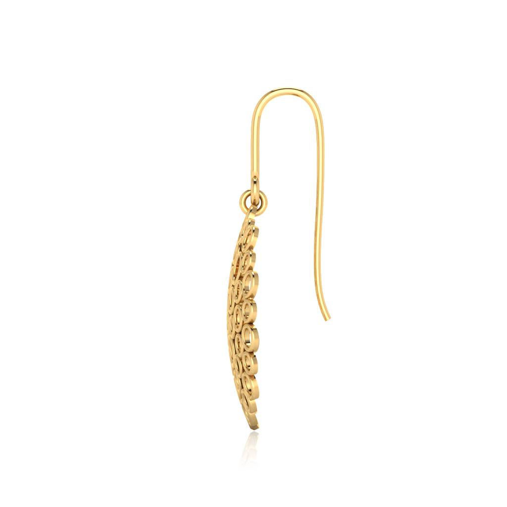 Iski Uski 925 Sterling Silver Geetika Dangler Earrings