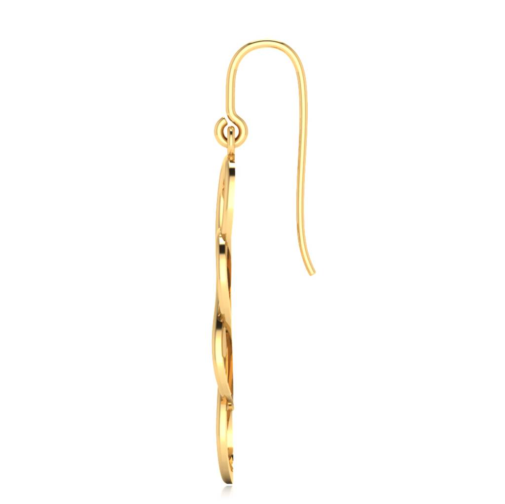 Iski Uski 925 Sterling Silver Infinity Silver Drop Earrings
