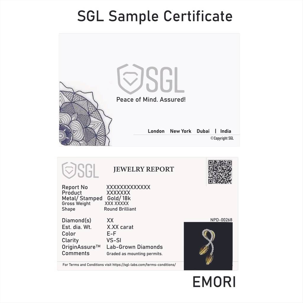 0.50 Ct Cushion Diamond Studs : E960