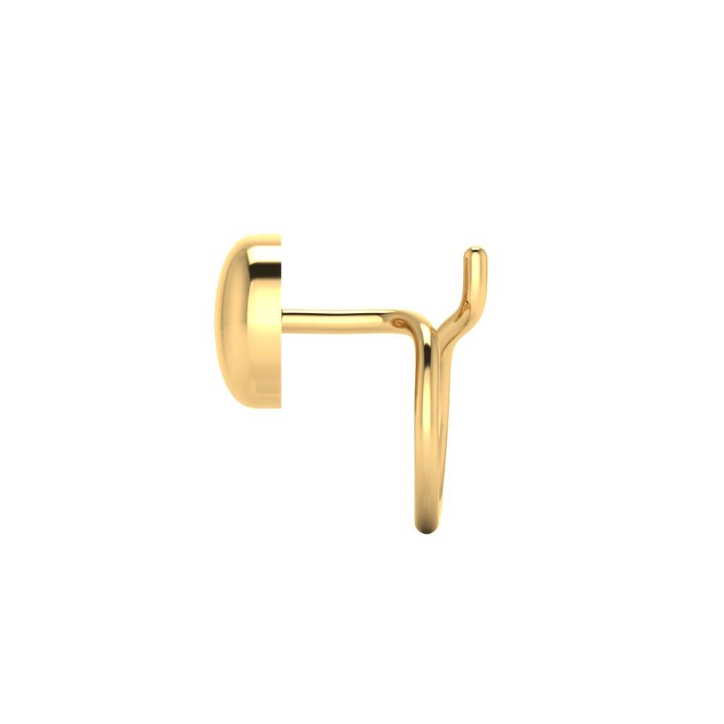 The Andal Gold Nose Pin : NS-0300YG