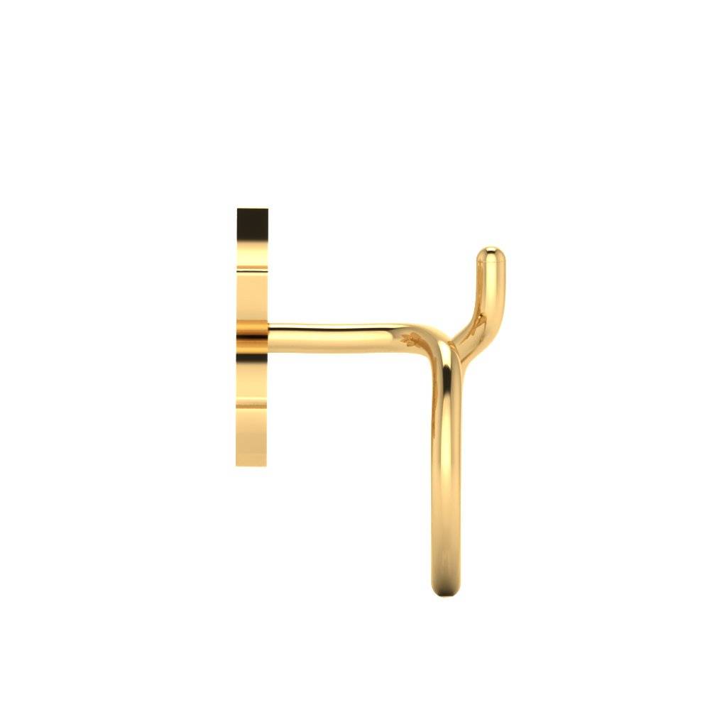 The Athena Gold Nose Pin : NS-0554YG