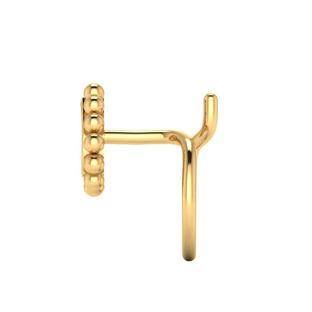 The Audrey Gold Nose Pin : NS-0555YG