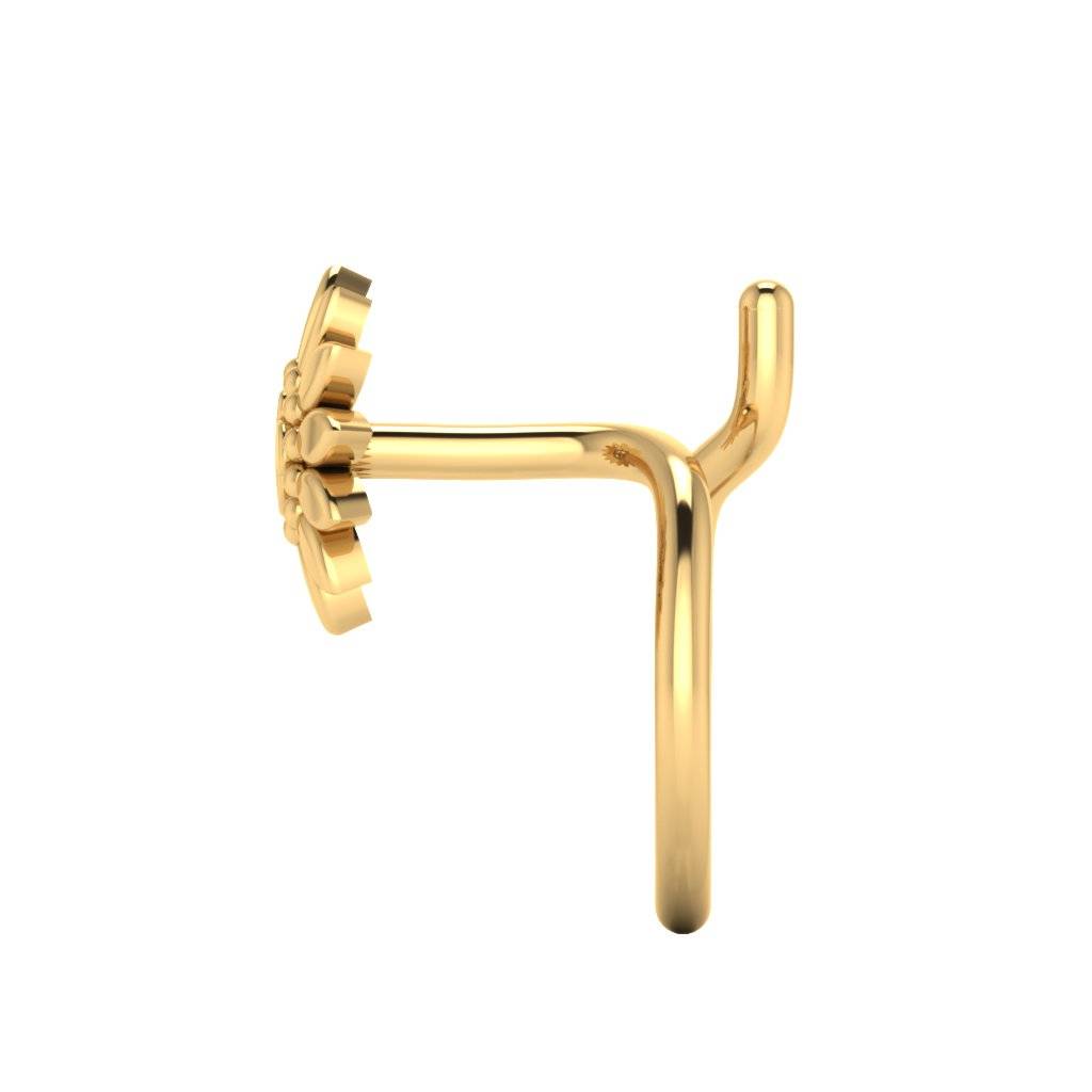 The Kofi Gold Nose Pin : NS-0567YG