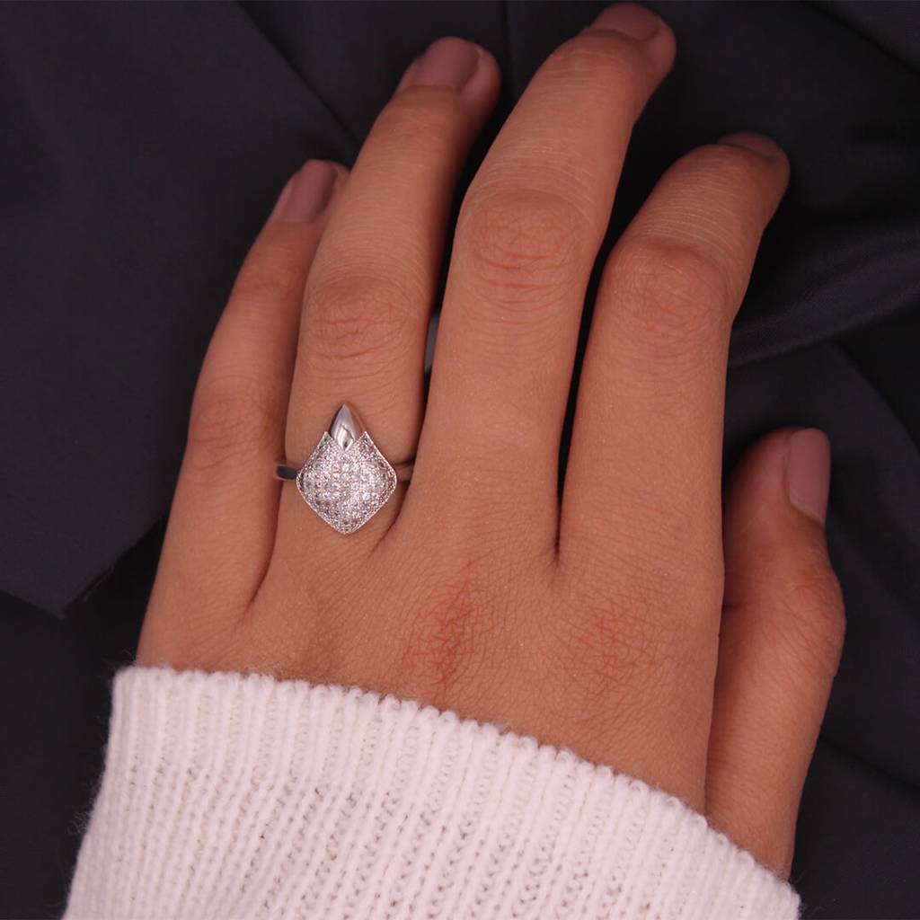 Silver Shield Adjustable Ring : RG005