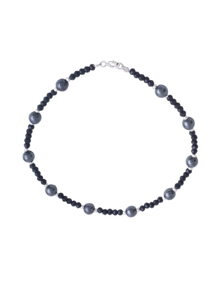 Kicky And Perky 925 Sterling Silver Dual Bead Anklets : SILANKB003