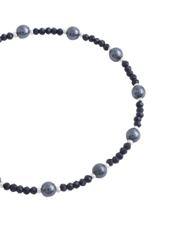 Kicky And Perky 925 Sterling Silver Dual Bead Anklets : SILANKB003