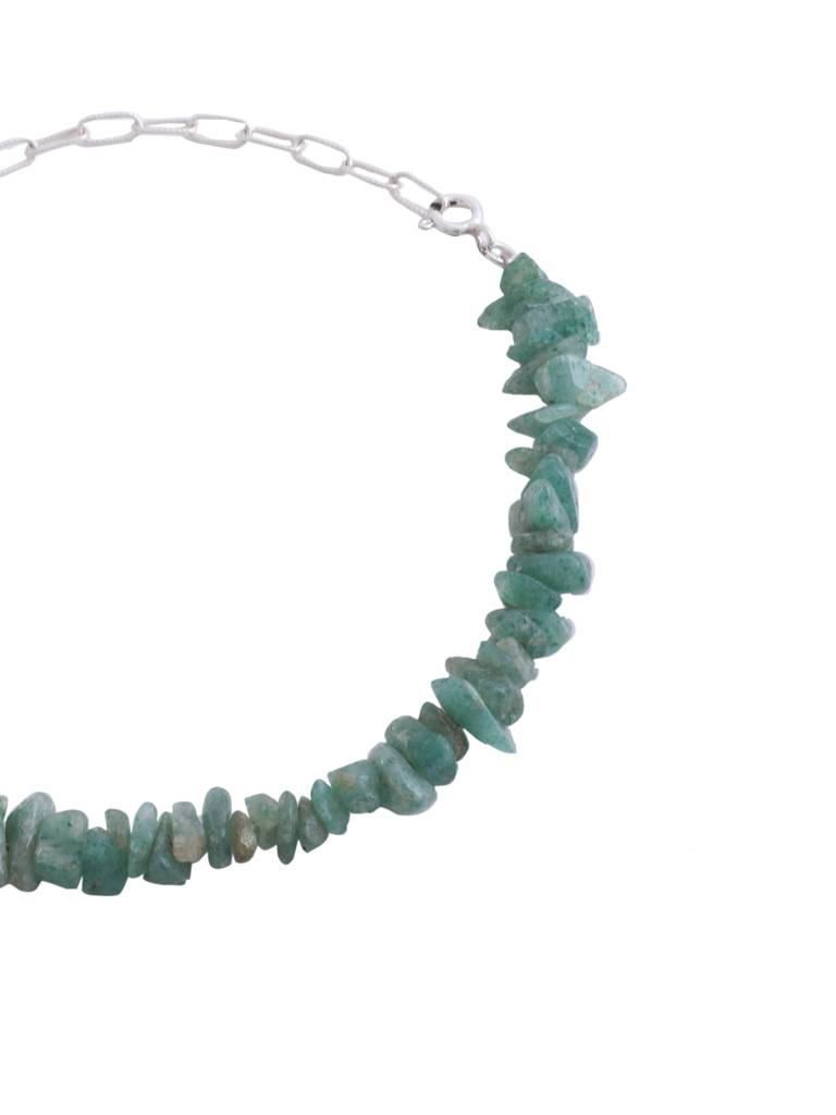 Kicky And Perky 925 Sterling Silver Rough Beauty Chain Anklets : SILANKB008