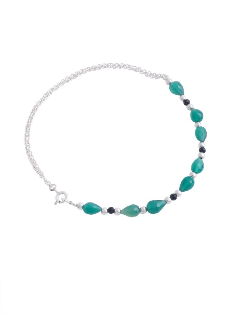 Kicky And Perky 925 Sterling Silver Silverleaf Anklets : SILANKB011