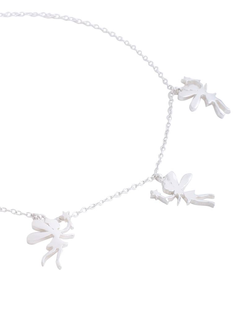 Kicky And Perky 925 Sterling Silver Angel Charm Anklet : SILANKCH010
