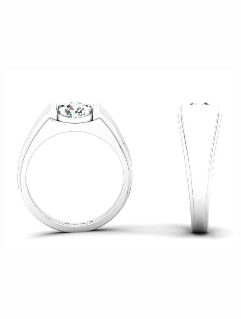 925 Sterling Silver Rhodium-Plated Ring For Men-Silcgmenr001 : SILCGMENR001_S-11