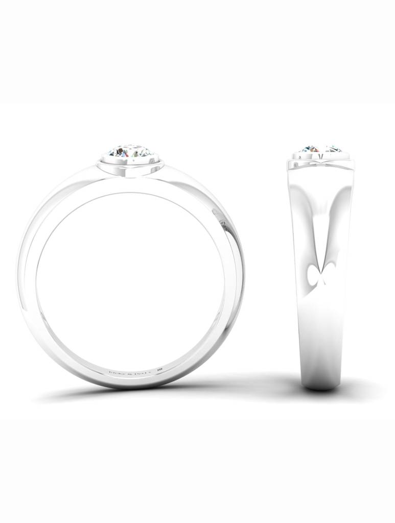 925 Sterling Silver Rhodium-Plated Ring For Men-Silcgmenr003 : SILCGMENR003_S-11