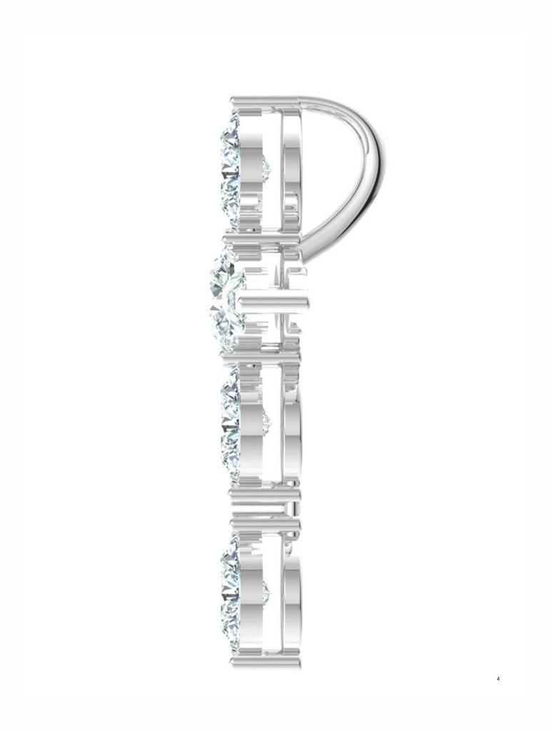 925 Sterling Silver Rhodium Plated Pendant For Women-Silcgp002 : SILCGP002_S